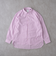 ＆リラックスバックプリーツシャツ＜ローズピンクストライプ＞