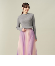 ハイネックプル ニットオーバー レディース