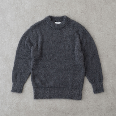フェザーモールクルーネックニット＜グレー＞