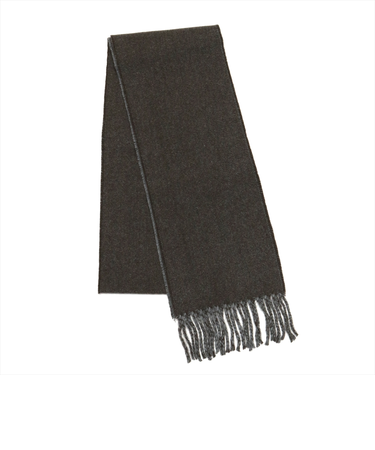 マフラー ベーシック ブラウン×グレー メンズ レディース