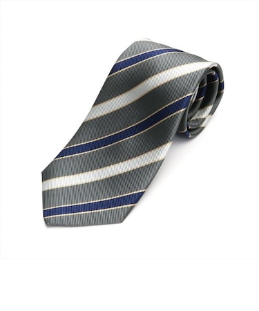 ネクタイ 日本製 絹100% ふじやま織 チャコール ビジネス フォーマル