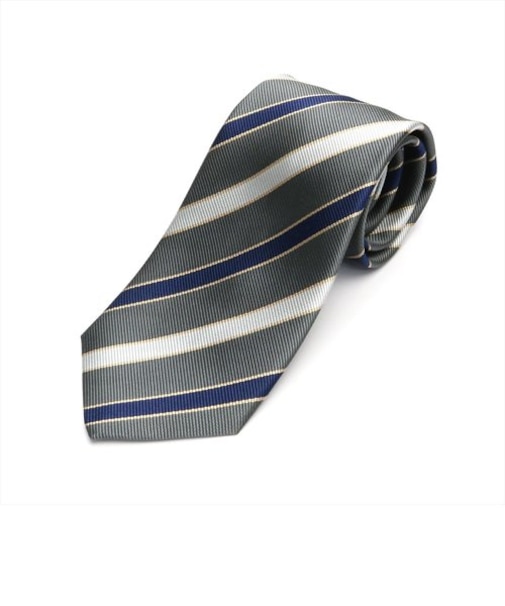 ネクタイ 日本製 絹100% ふじやま織 チャコール ビジネス フォーマル