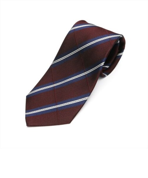 ネクタイ 日本製 絹100% ふじやま織 ボルドー ビジネス フォーマル
