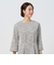 ペプラムツイードプルオーバー 長袖ブラウス