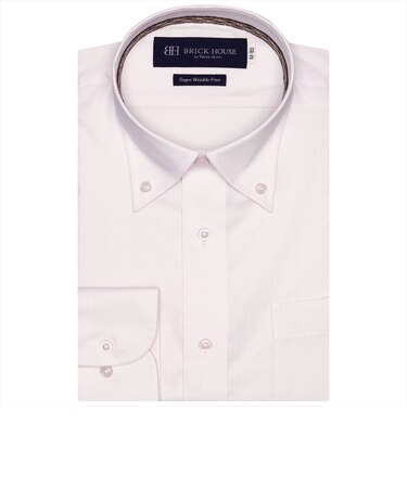 【超形態安定】 ボタンダウンカラー 長袖 ワイシャツ