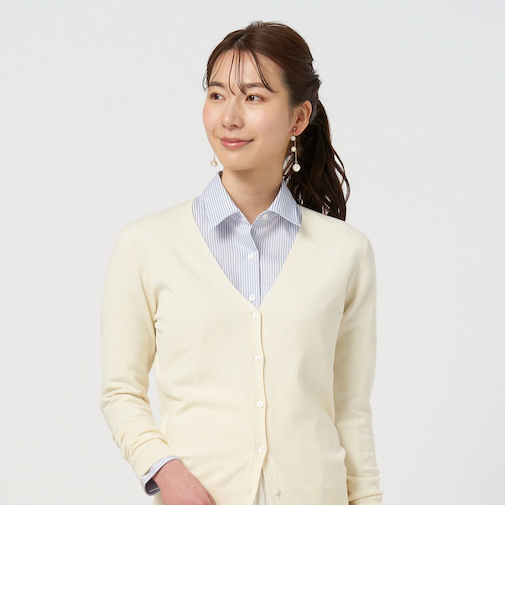 ベーシック Vネックニットカーディガン