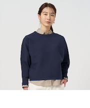 横リブドルマン ニットプルオーバー セーター