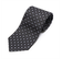 ネクタイ 日本製 絹100% 西陣織 チャコール ビジネス フォーマル