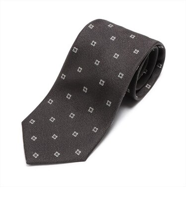 ネクタイ 日本製 絹100% 西陣織 チャコール ビジネス フォーマル