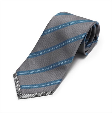 ネクタイ 剣先切り替え チャコール ビジネス フォーマル