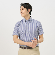 【Layered Cool】 ボタンダウン 半袖 形態安定 ワイシャツ