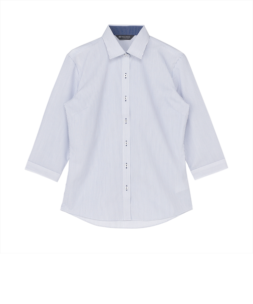 ワイド 七分袖 形態安定 レディースシャツ