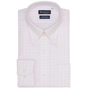 【超形態安定】 ボタンダウン 長袖 形態安定 ワイシャツ 綿100%