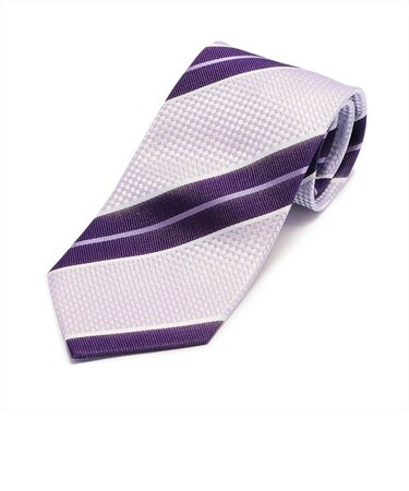 ネクタイ バスケット織 ラベンダー ビジネス フォーマル