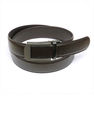 牛革ベルト リールロック式 サイズ調節可能 95cm メンズ