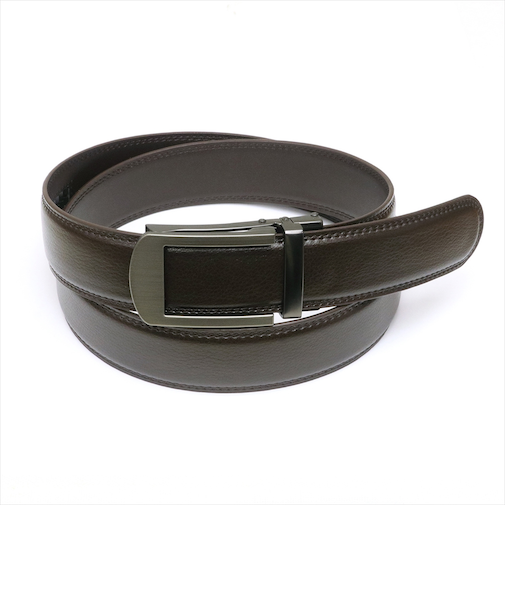 牛革ベルト リールロック式 サイズ調節可能 95cm メンズ