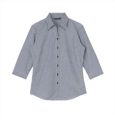 スキッパー 七分袖 形態安定 レディースシャツ