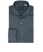 【超形態安定】 ホリゾンタルワイド 長袖 形態安定 綿100% ワイシャツ