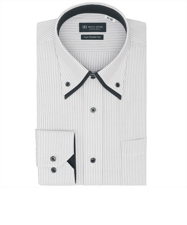 【超形態安定・大きいサイズ】 ボットーニ 長袖 形態安定 ワイシャツ