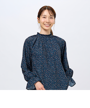 フリル衿ブラウス 長袖 レディース