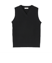 Vネックニットベスト レディース