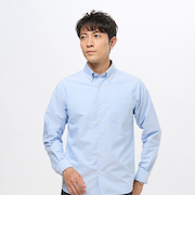 カラーテープ カジュアルシャツ ボタンダウン 長袖 メンズ