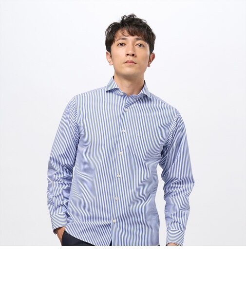 カラーテープ カジュアルシャツ ホリゾンタルワイド 長袖 メンズ