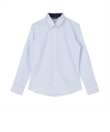 【透け防止】 レギュラー 長袖 形態安定 レディースシャツ