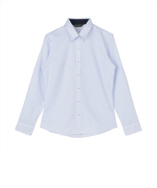 【透け防止】 レギュラー 長袖 形態安定 レディースシャツ