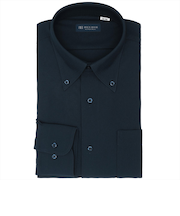 【大きいサイズ】 ボタンダウン 長袖 形態安定 ニットシャツ