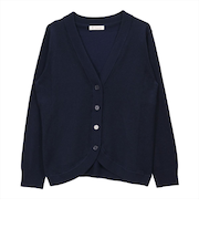 裾丸Ｖネックニットカーディガン レディース