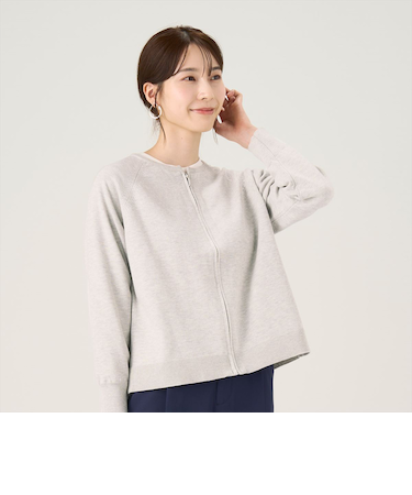 スウェットライクブルゾン レディース