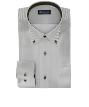 ボタンダウン 長袖 形態安定 ワイシャツ サステナブル素材