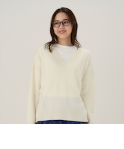 【Pitta Re:)】 ラム混ゆるニットプルオーバー レディース