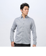 デザインカジュアルシャツ ボタンダウン 長袖 メンズ