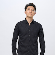 デザインカジュアルシャツ ボタンダウン 長袖 メンズ