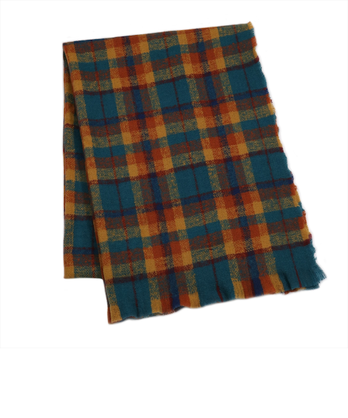 多色チェックストール レディース