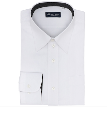 【透け防止】 レギュラー 長袖 形態安定 ワイシャツ