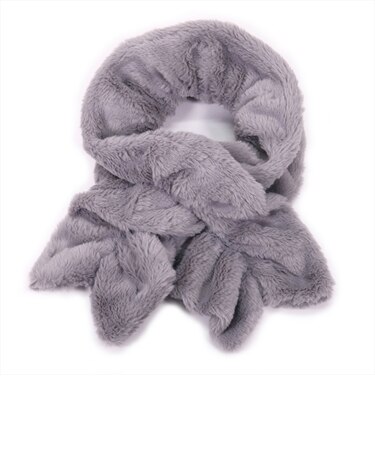 エコファーマフラー シャーリングフリル レディース