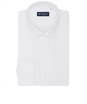 【透け防止】 ワイド 長袖 形態安定 ワイシャツ