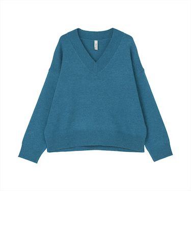 【Pitta Re:)】 ラム混ゆるニットプルオーバー レディース