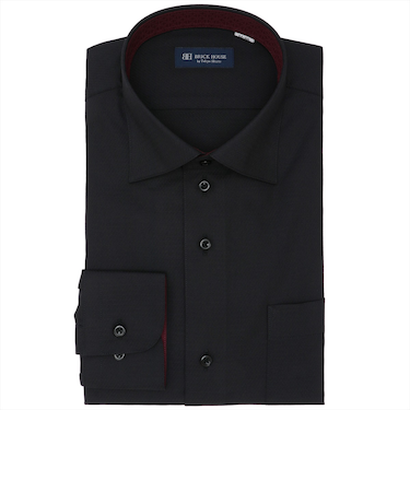 【透け防止・大きいサイズ】 ワイド 長袖 形態安定 ワイシャツ