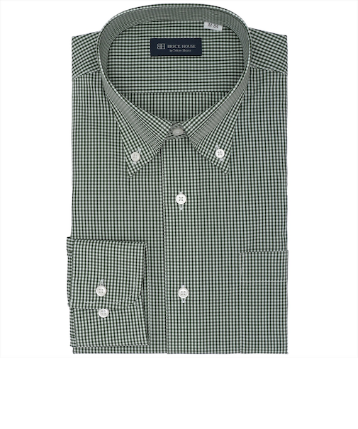 ボタンダウン 長袖 形態安定 ワイシャツ