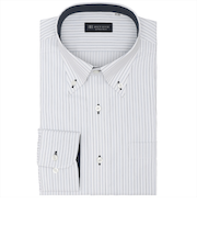 【透け防止】 ボタンダウン 長袖 形態安定 ワイシャツ