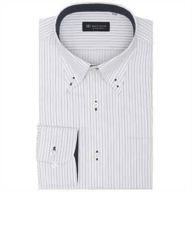 【透け防止】 ボタンダウン 長袖 形態安定 ワイシャツ