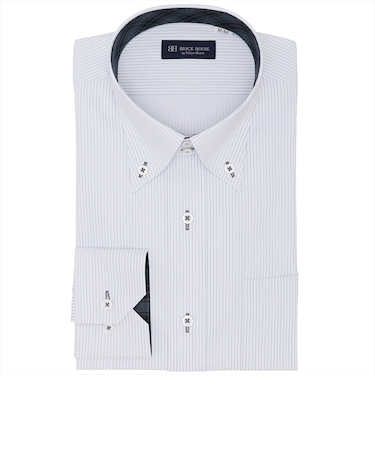 【透け防止】 ボットーニ 長袖 形態安定 ワイシャツ