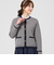千鳥柄風ニットジャケット レディース