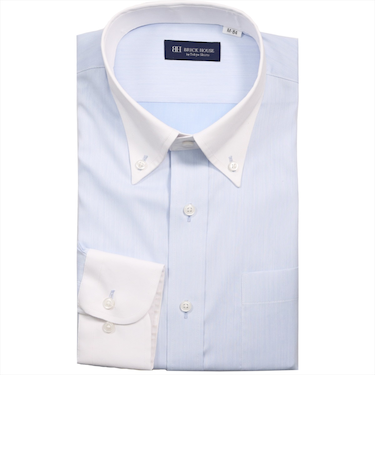 【透け防止】 ボタンダウン 長袖 形態安定 ワイシャツ