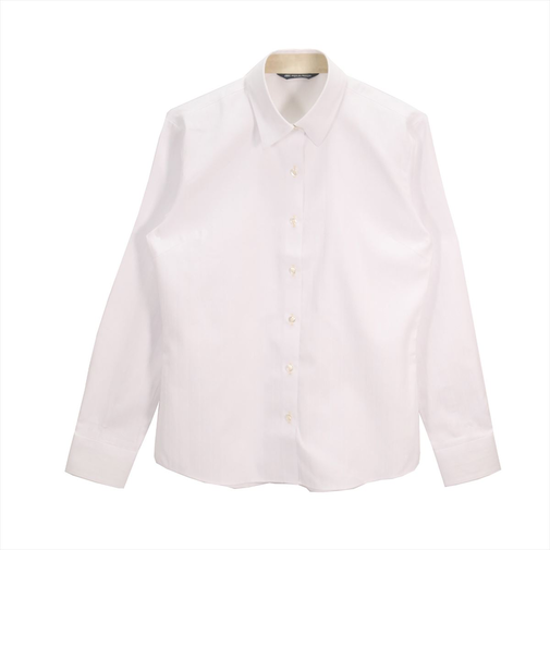 【透け防止】 レギュラー 長袖 形態安定 レディースシャツ