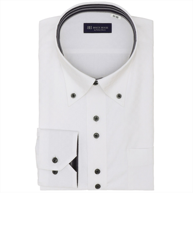 【透け防止・大きいサイズ】 ボットーニ 長袖 形態安定 ワイシャツ